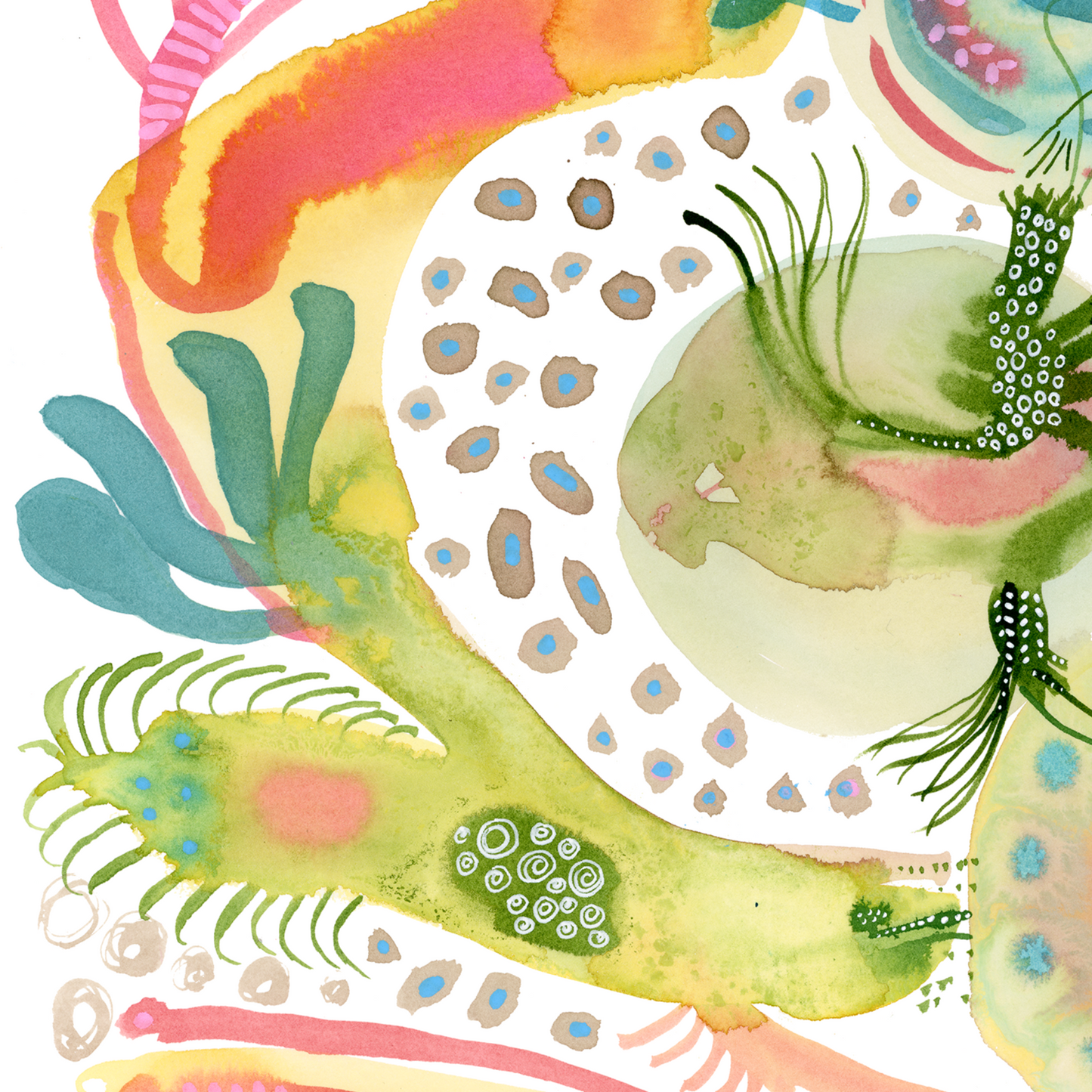 "Life is Magical" Abstract Mixed Media, Giclee Art Print on Paper