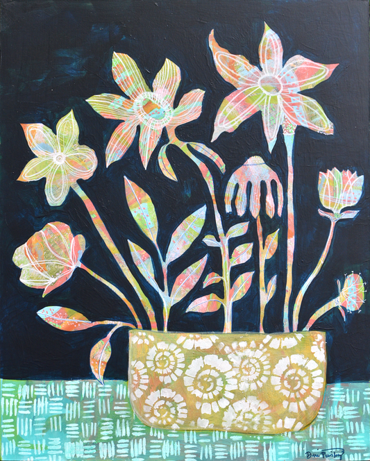 "Still Life Indecision" - Original Acrylic Painting on Wood Panel (16x20 inches)