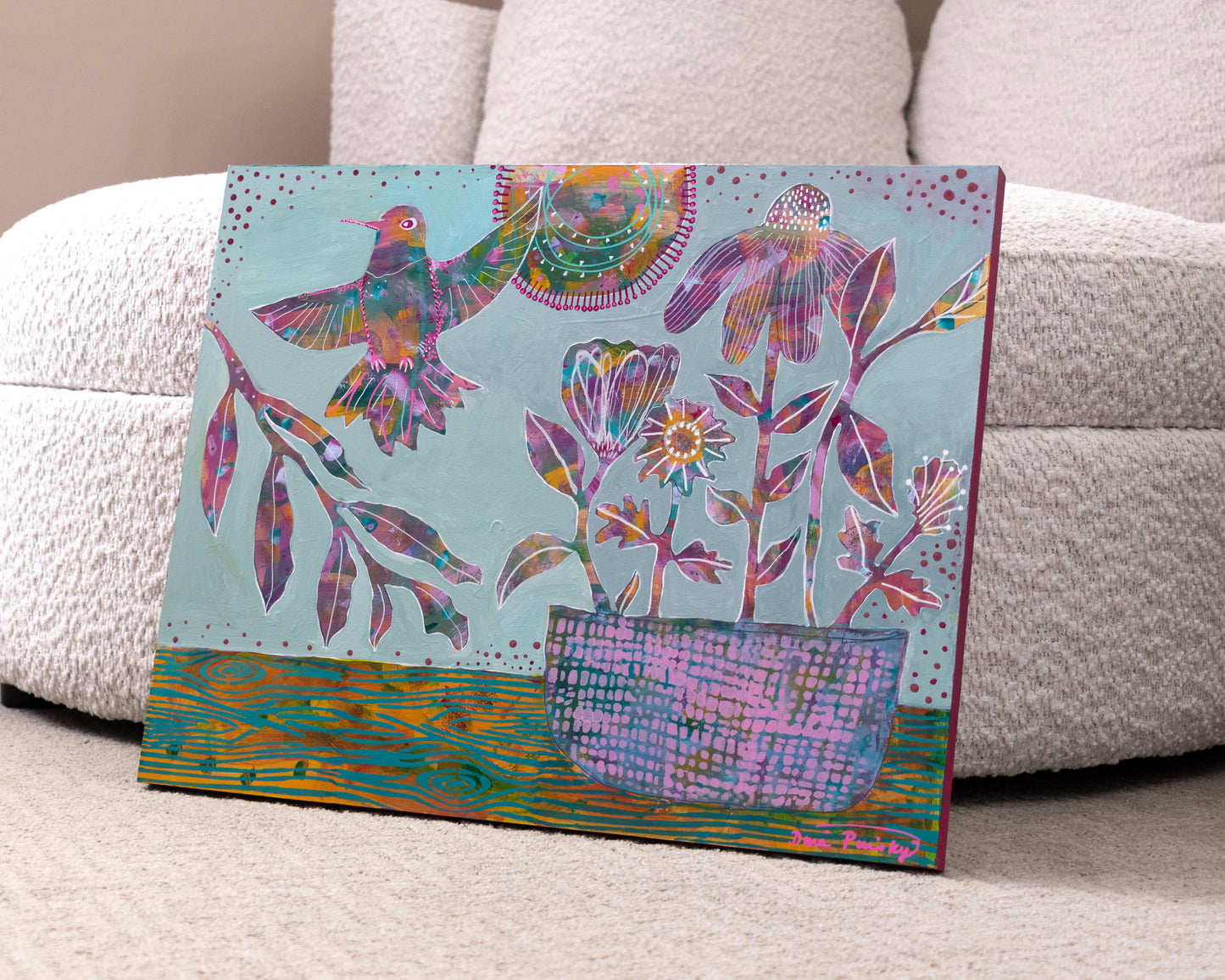 "A Cappella Summer" - Original Acrylic Painting on Wood Panel (20x16 inches)