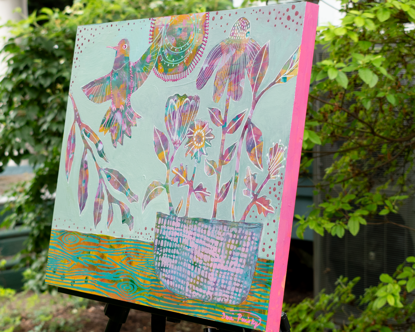 "A Cappella Summer" - Original Acrylic Painting on Wood Panel (20x16 inches)