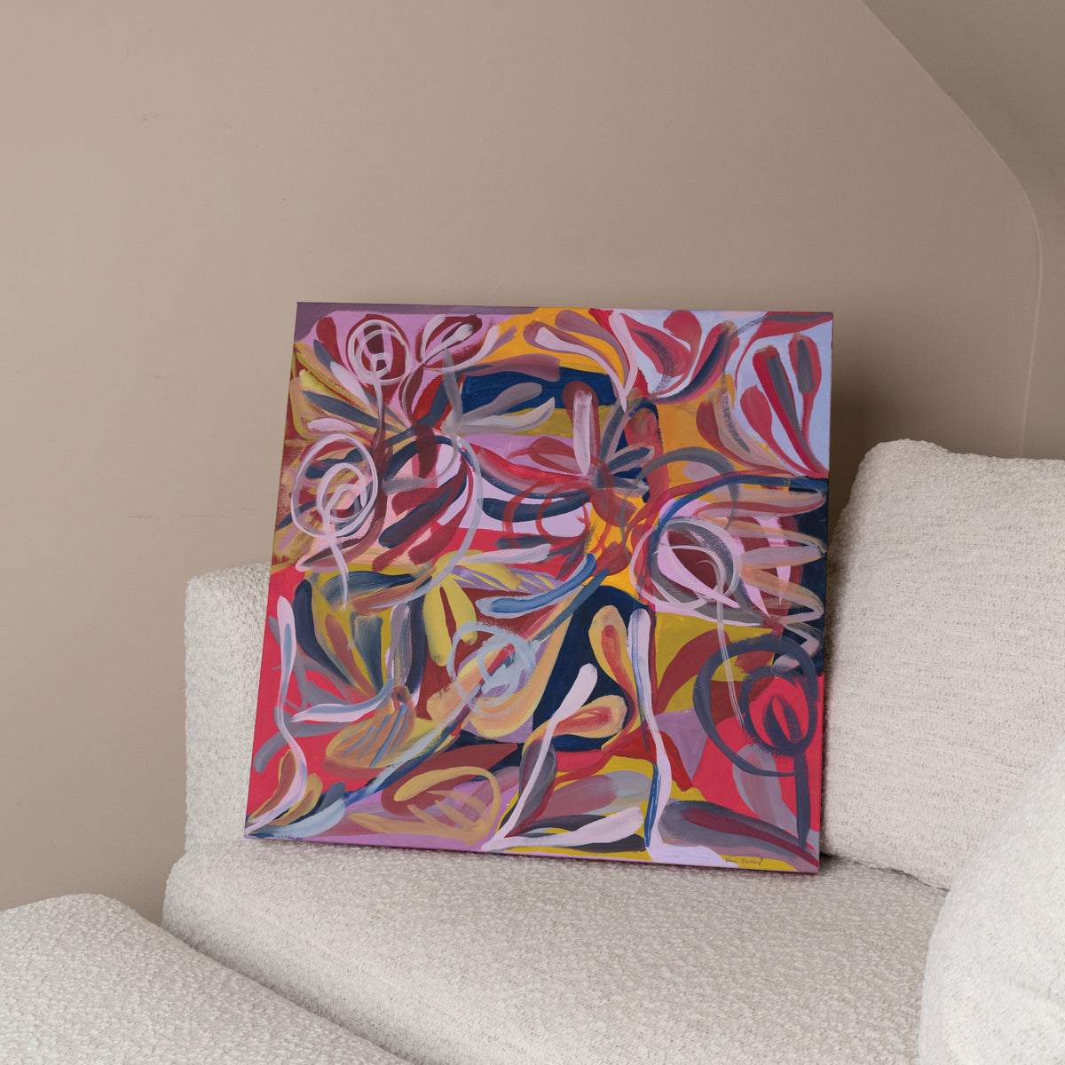"Return Again" - Original Acrylic Painting on Stretched Canvas (24x24 inches)