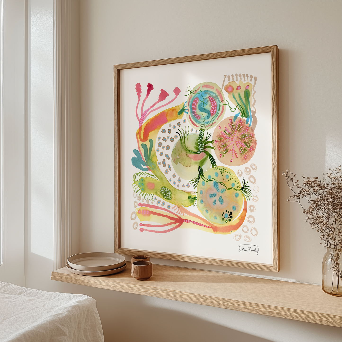"Life is Magical" Abstract Mixed Media, Giclee Art Print on Paper