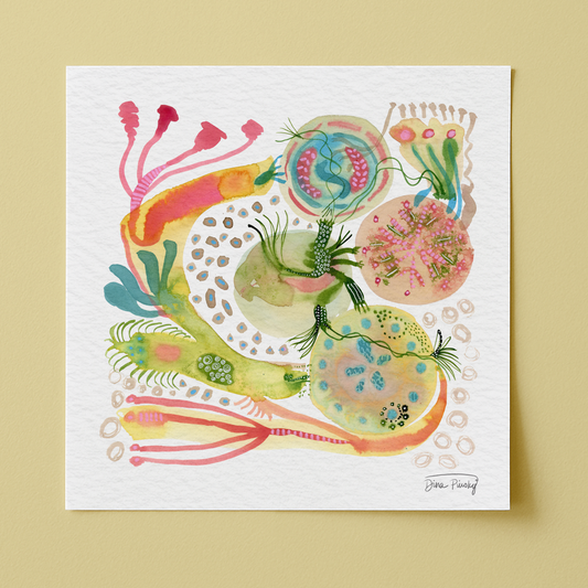 "Life is Magical" Abstract Mixed Media, Giclee Art Print on Paper