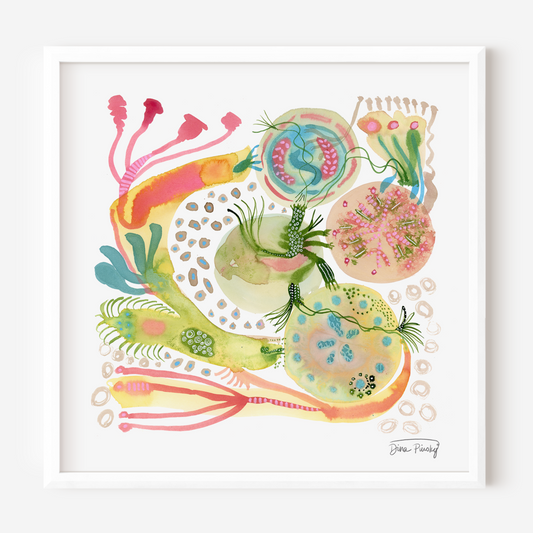 "Life is Magical" Abstract Mixed Media, Giclee Art Print on Paper