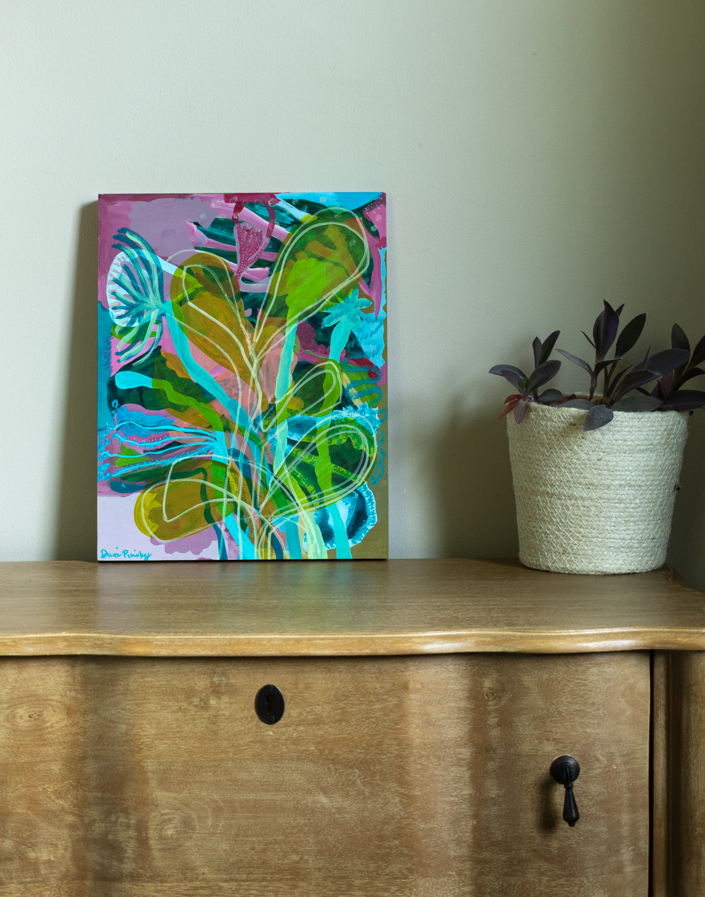 "Fading Into Fall" - Original Acrylic Painting on Wood Panel (11x14 inches)