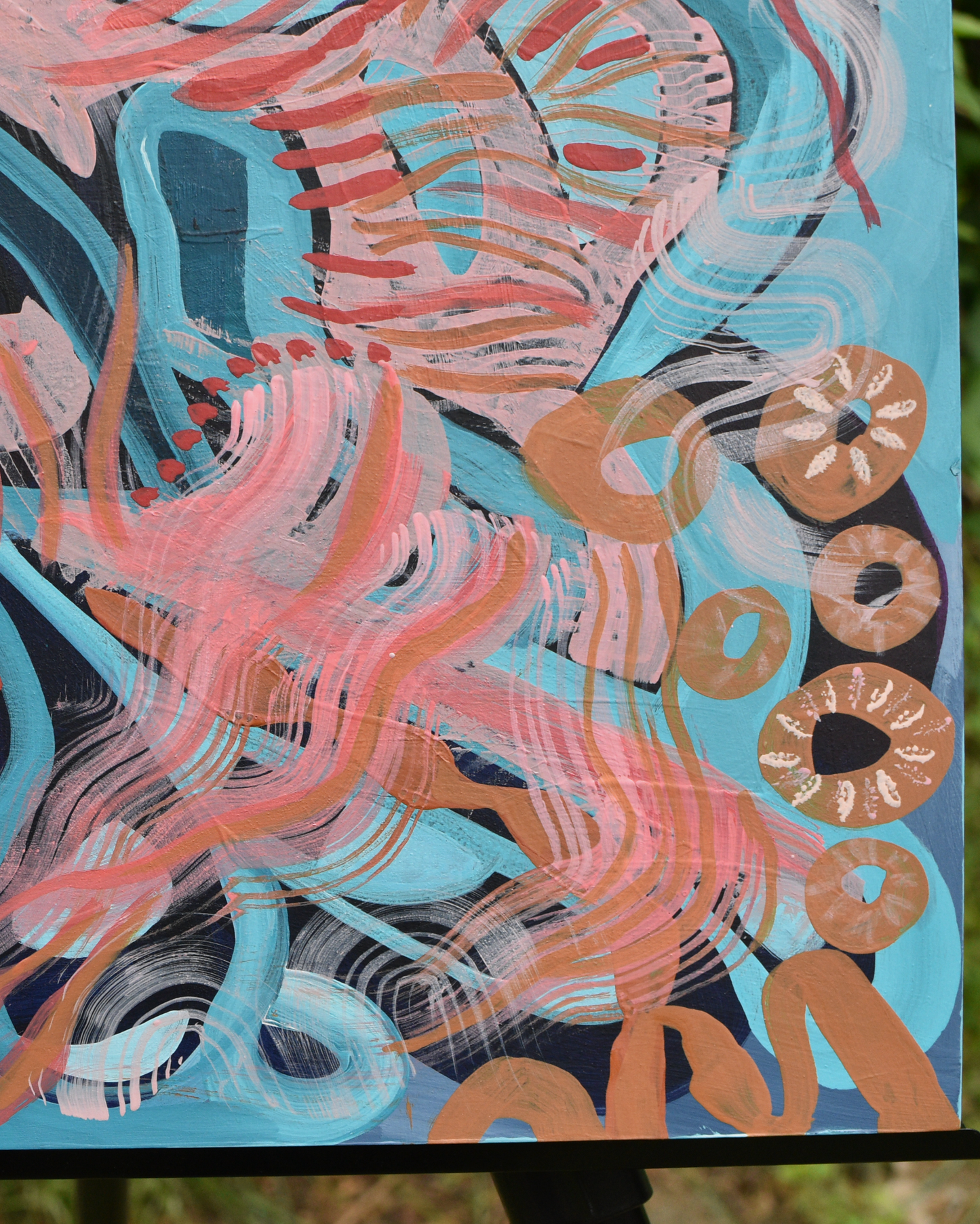 "The Intimacy of Friendship" - Original Acrylic Painting on Wood Panel (16x20 inches)