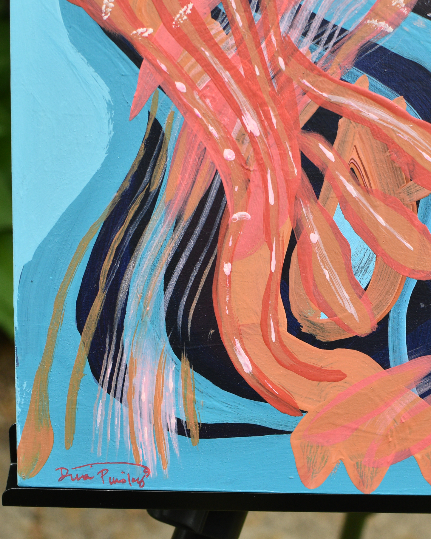 "The Intimacy of Friendship" - Original Acrylic Painting on Wood Panel (16x20 inches)