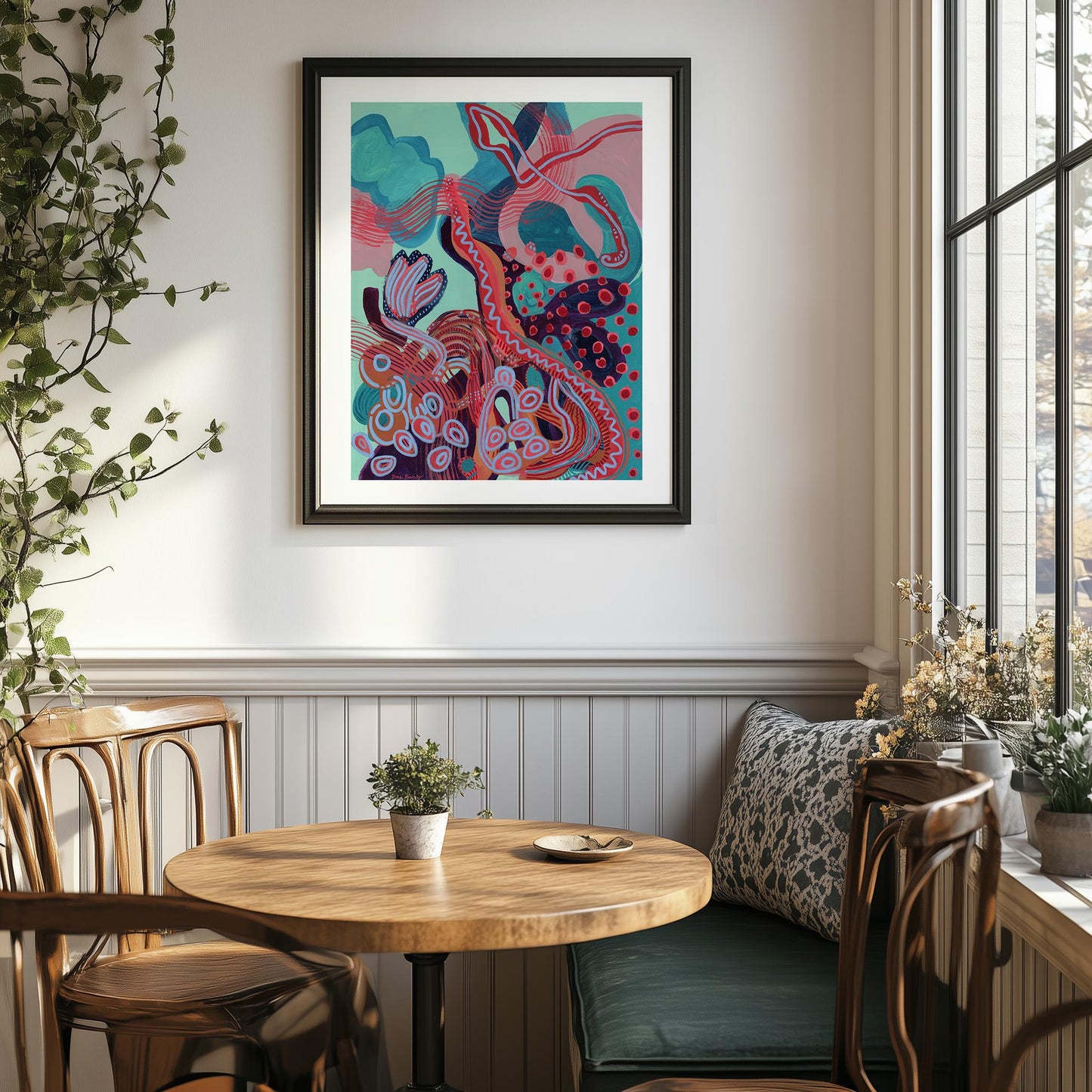 Abstract Art Print: Original Contemporary Acrylic Artwork in Bold Colors