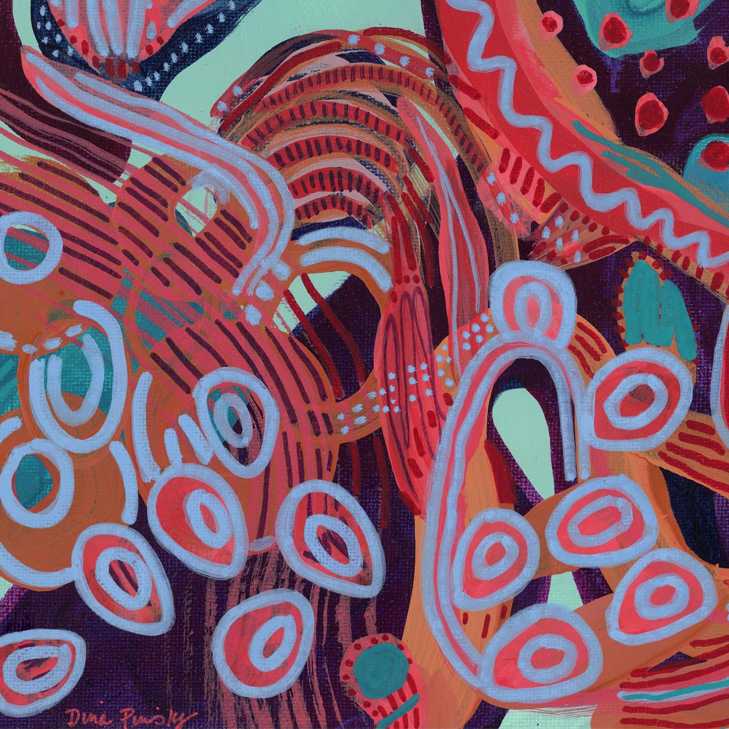 Abstract Art Print: Original Contemporary Acrylic Artwork in Bold Colors