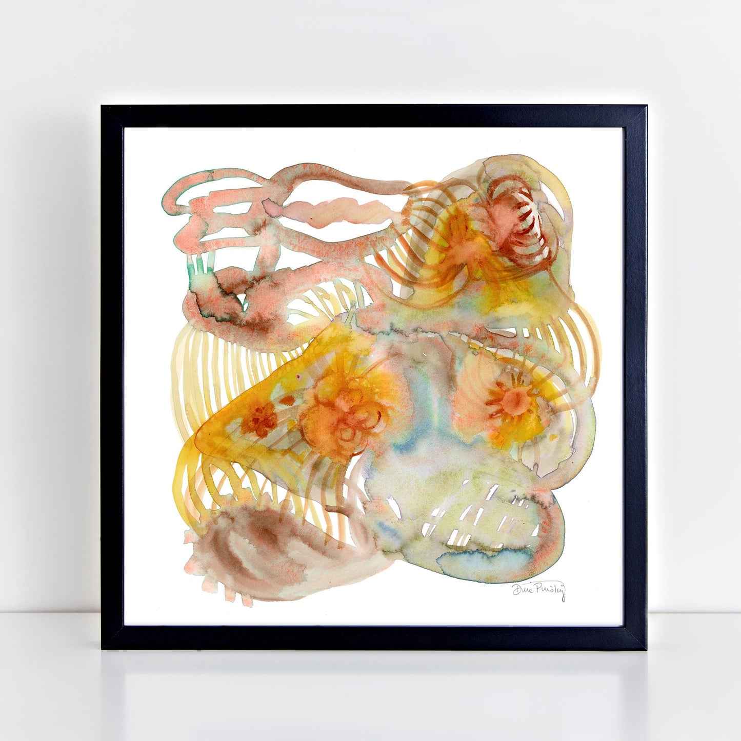 "Early September" Abstract Mixed Media, Giclee Art Print on Paper